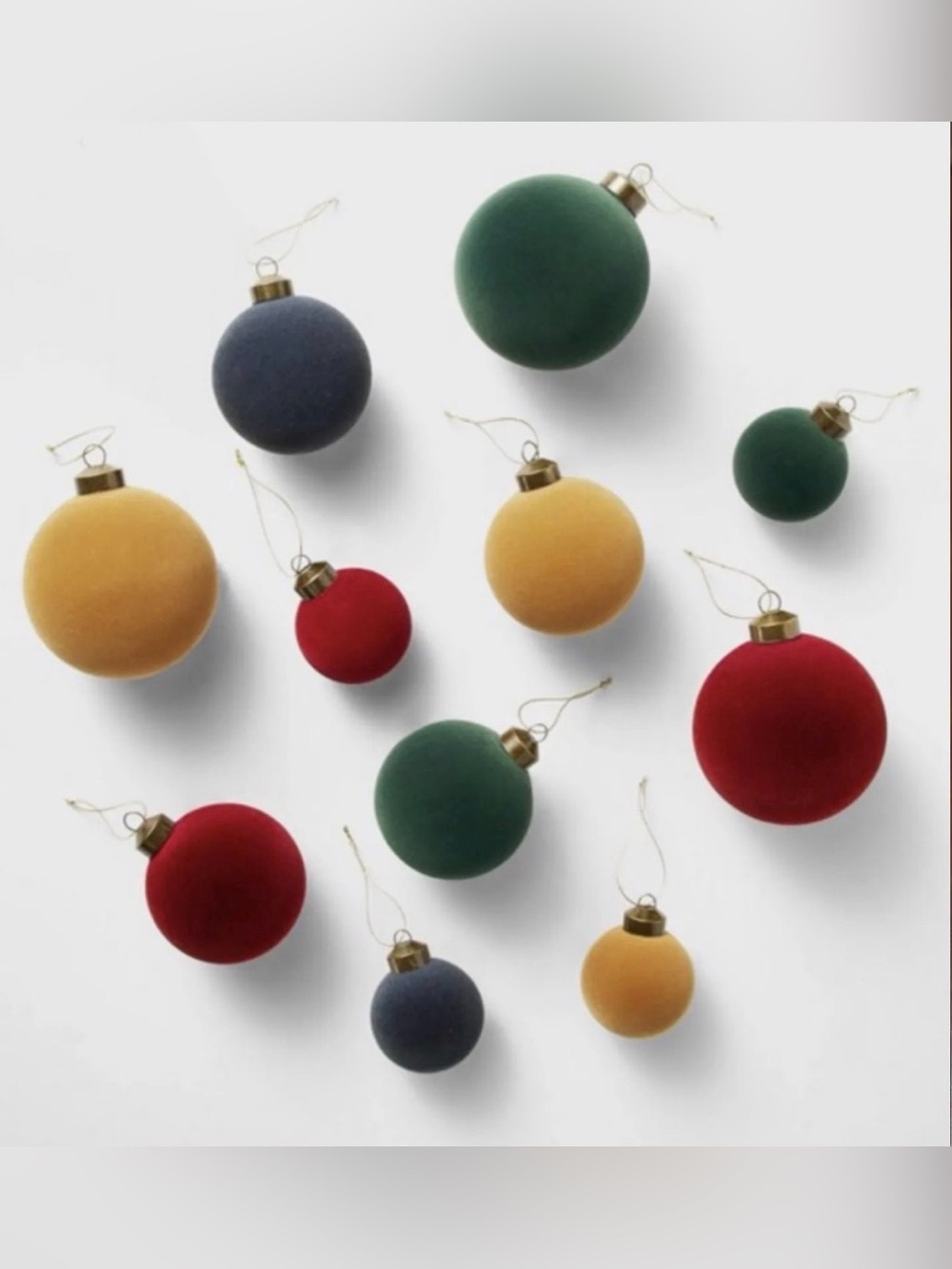 Threshold x Studio McGee Velvet Christmas Ornaments Set of 11 – Jewel Tones NIB